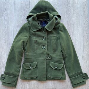 Jack by BB Dakota Button Tailored Jacket with Hood